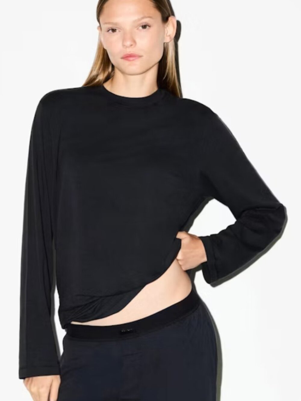 Skims Boyfriend Long Sleeve T-Shirt